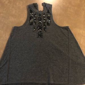 Halter tank top with great beading detail